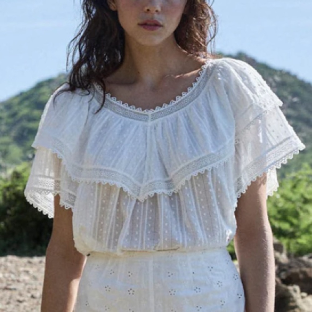 Doen White Cosenza top Size XS